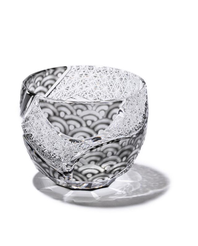 江戸切子 波動 ＜全3色＞ クリスタルぐいのみ | 山田硝子