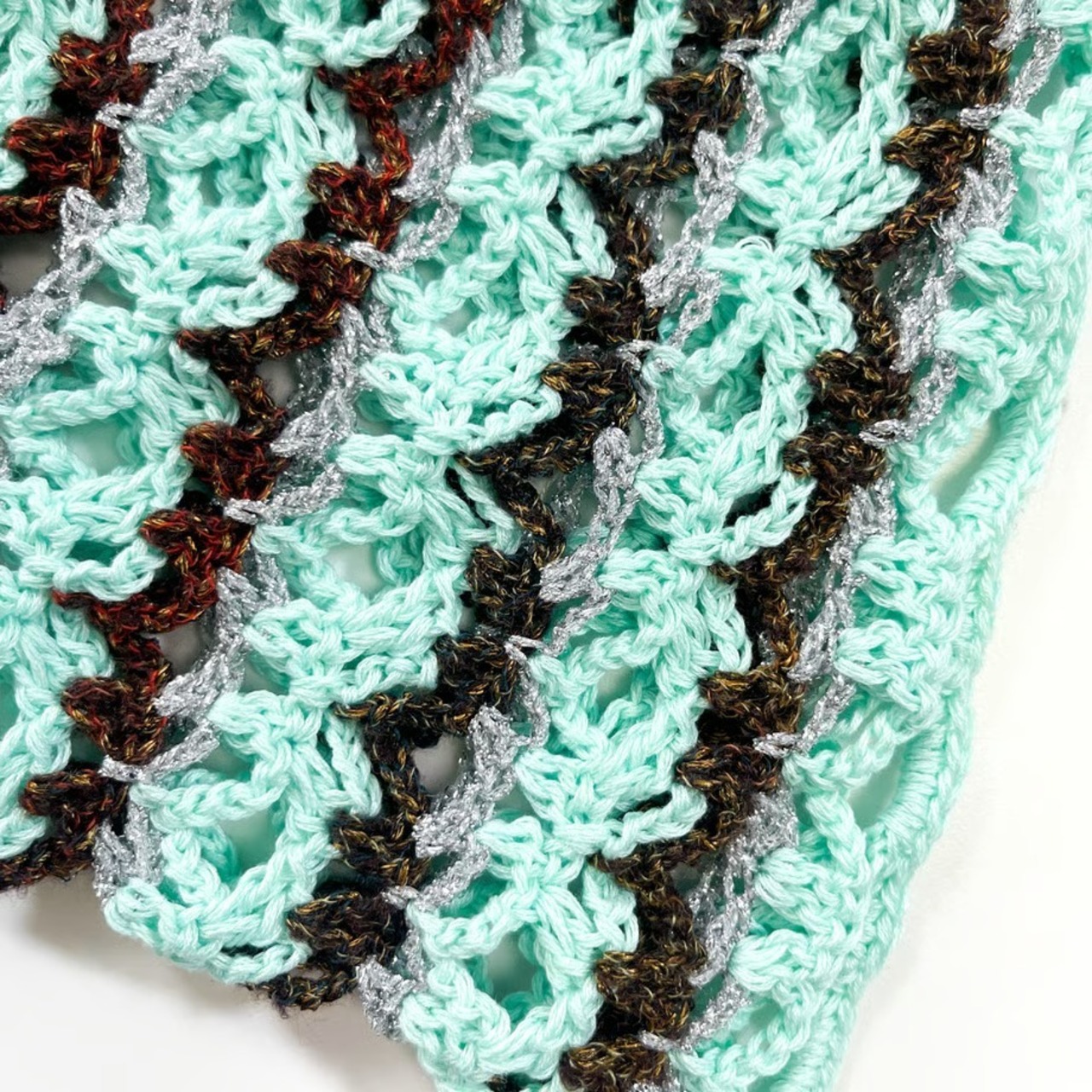 [Pattern] リボンメッシュバッグ