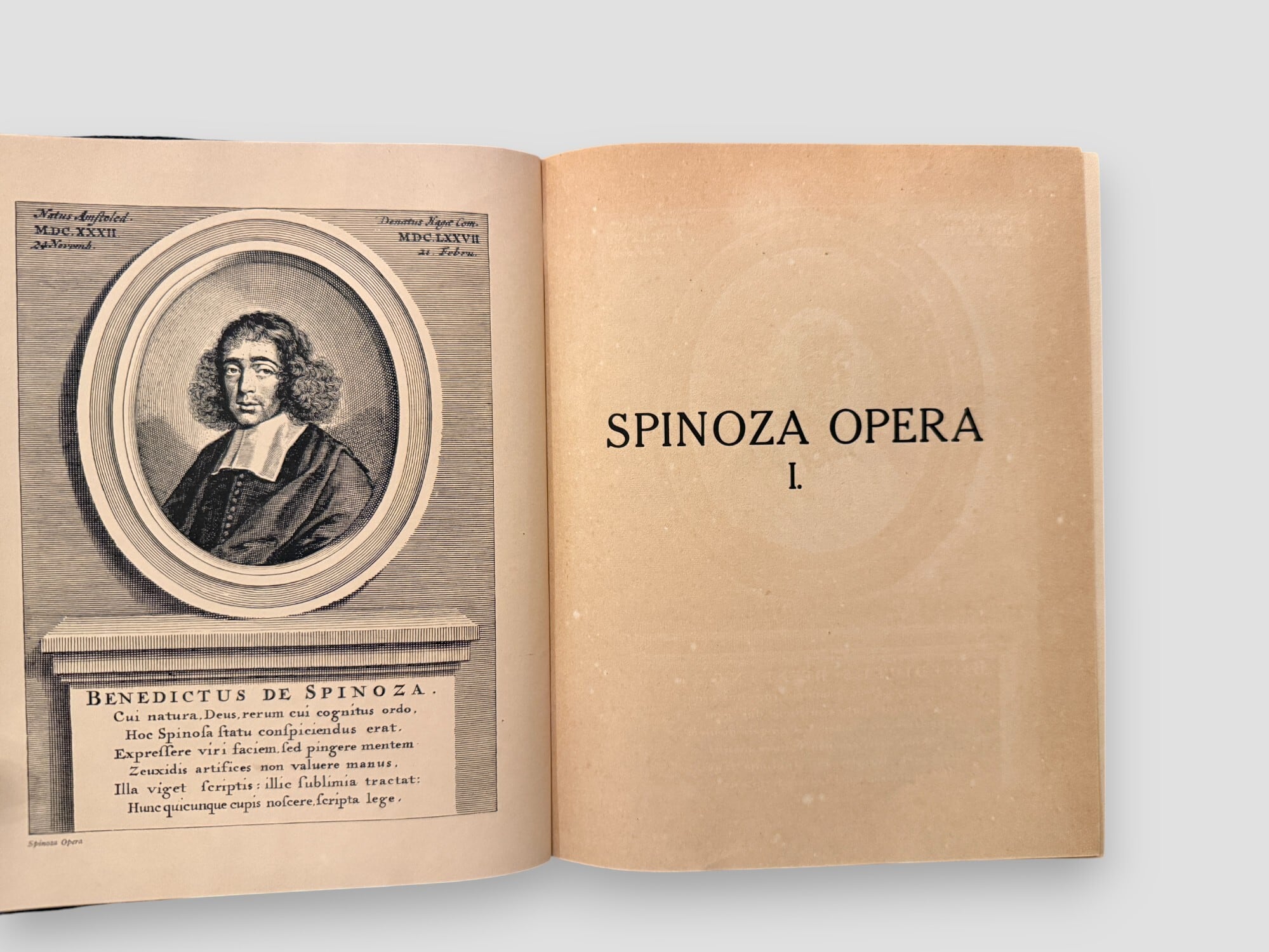 SFF164】Spinoza Opera. Complete set in 4 volumes(N.D) /Baruch
