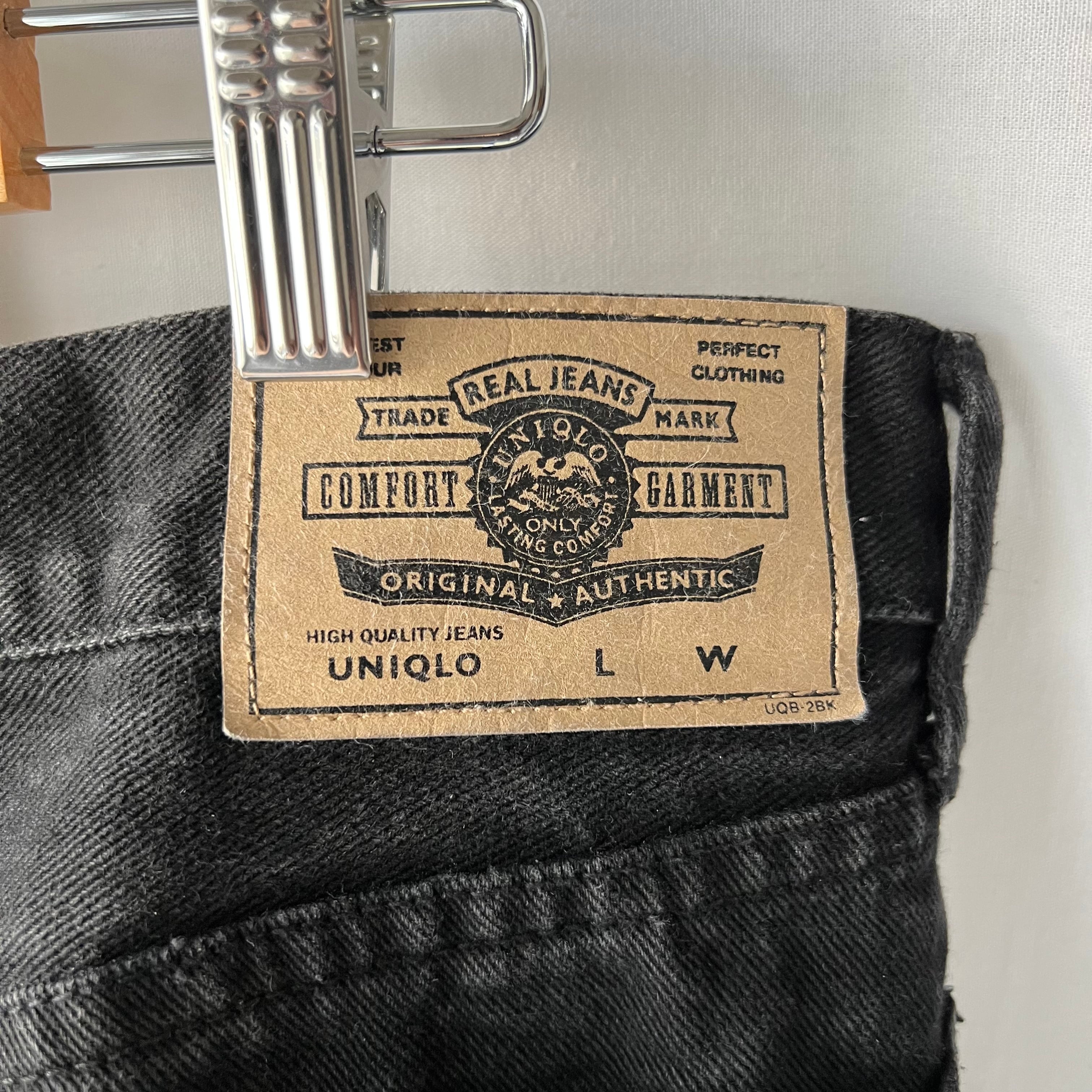 創業当初 vintage uniqlo 80s〜90s black jeans pants ユニクロ パンツ ヴィンテージ anti  knovum（アンタイノーム）