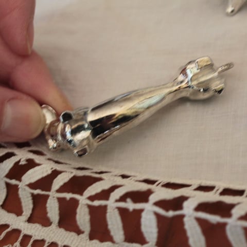 シルバープレート ダックスフンドのカトラリーレスト | Antique Paris6e シルバープレート ダックスフンドのカトラリーレスト | Antique Paris6e