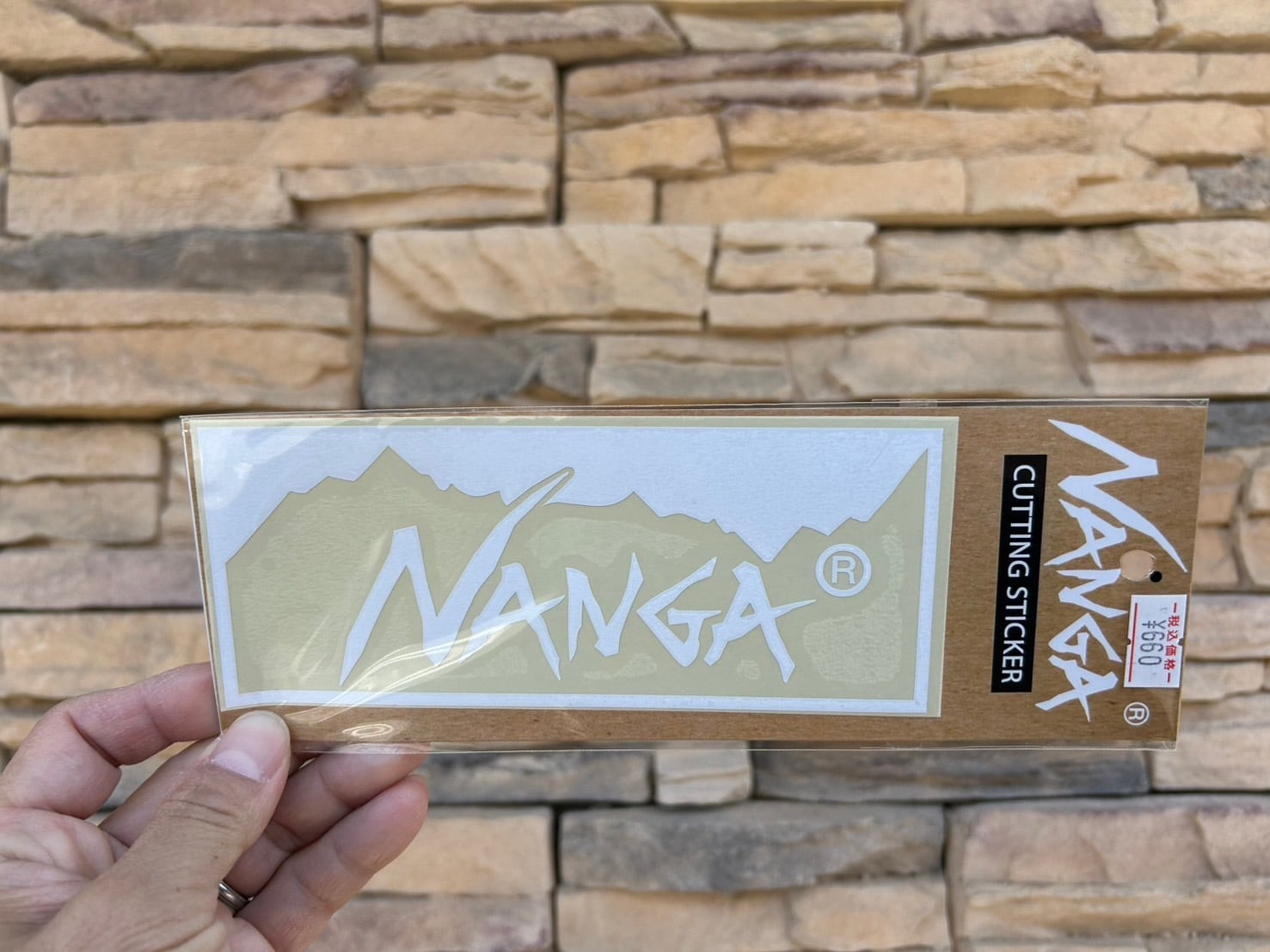 NANGAナンガ】CUTTING BOX LOGO STICKER ナンガ カッティング ボックス
