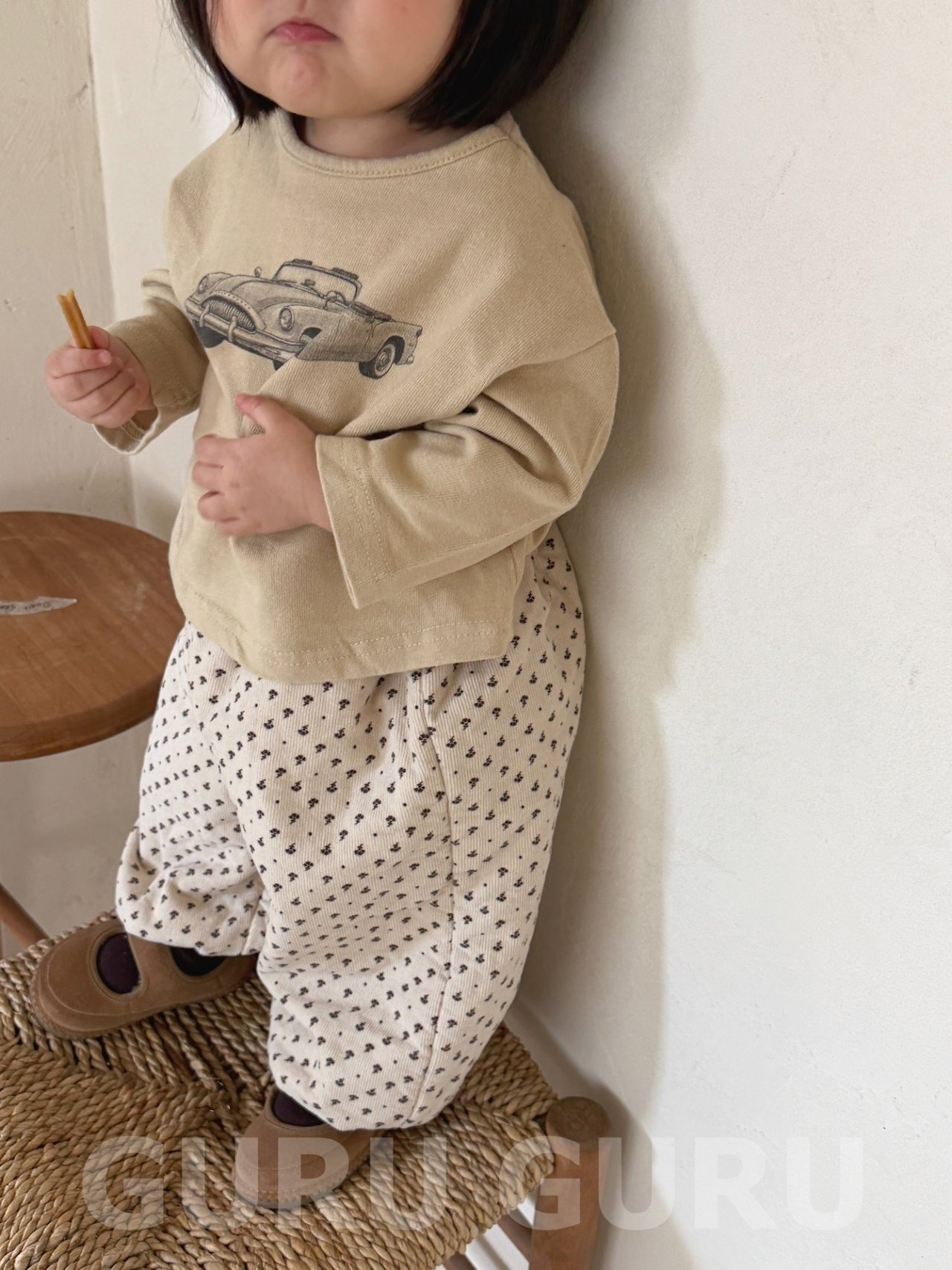 GURUGURU［取寄］flower bonding sausage pants 26winter