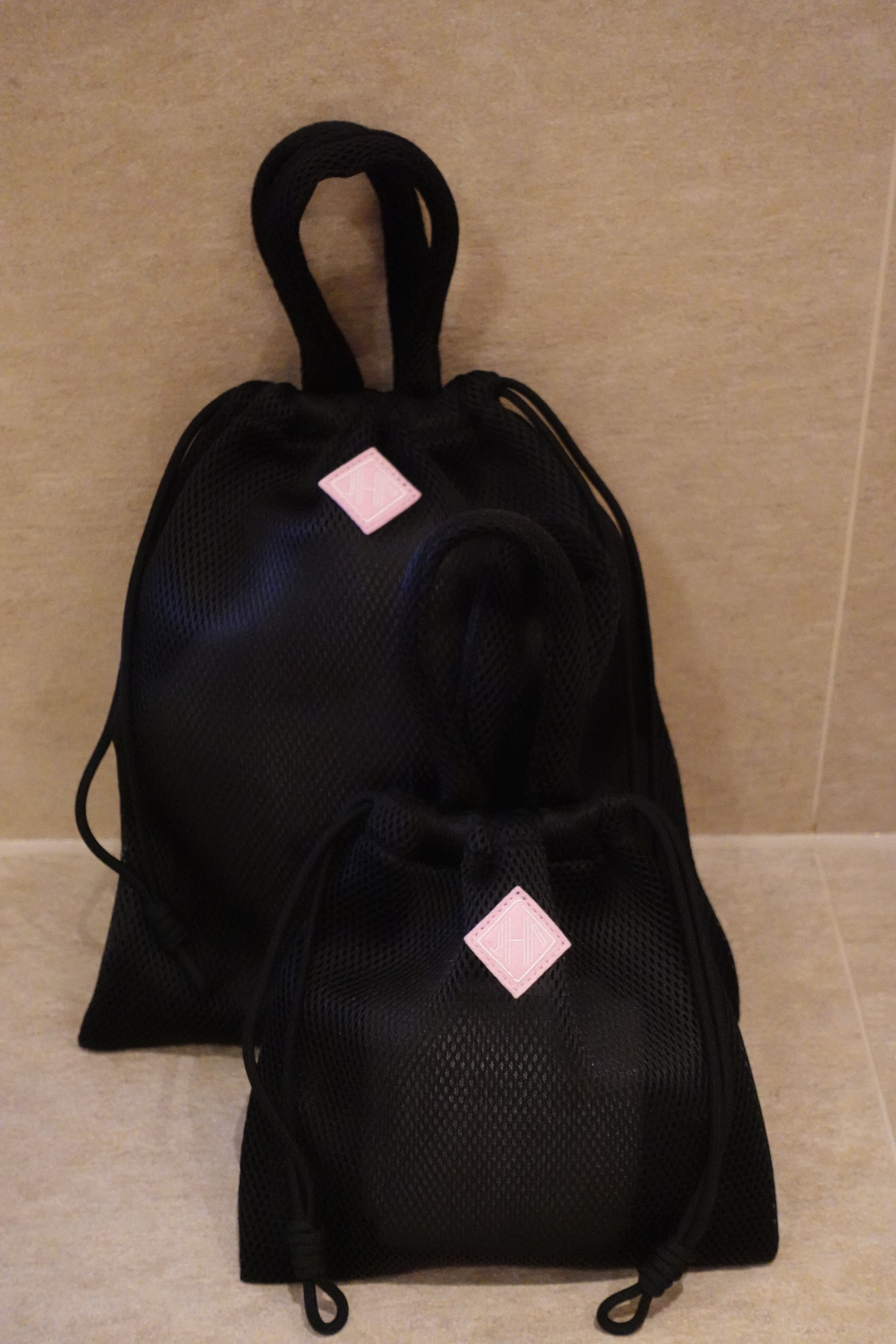 Mesh bag Large/Black | J.N.Hearts