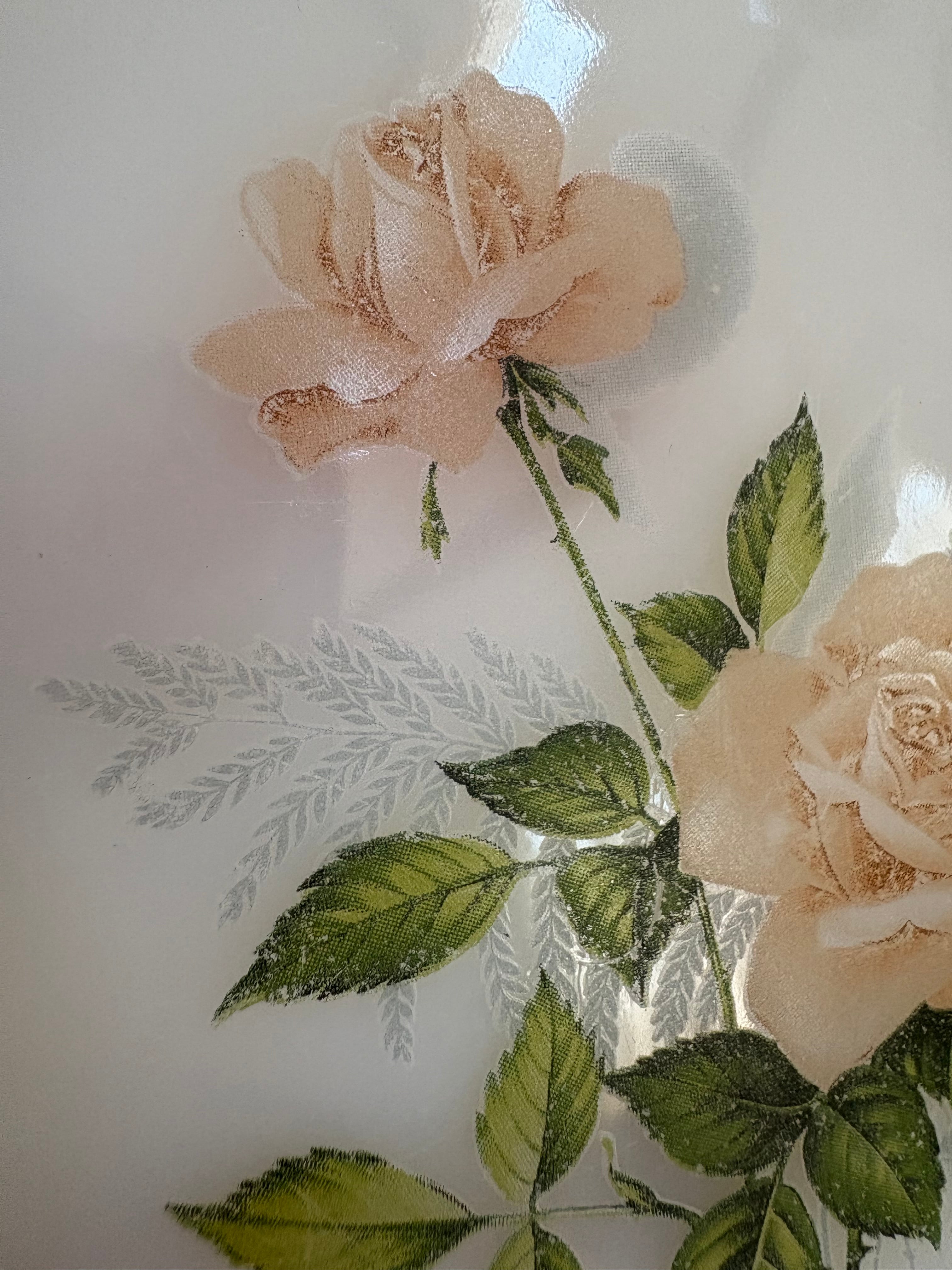 アルコパル 花柄のデザートプレート（可憐な花絵付け／arcopal