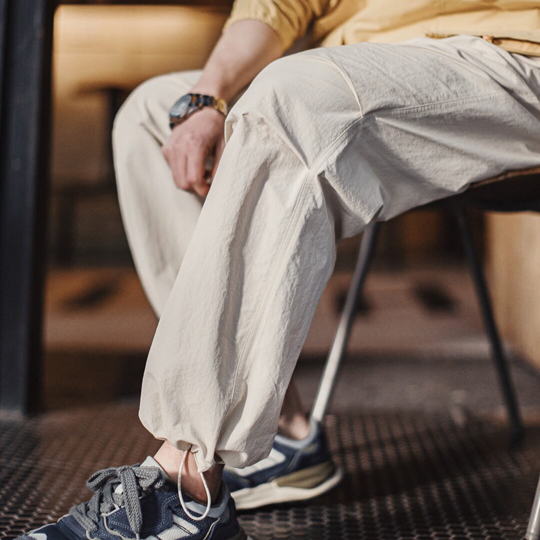 ドローストリングバギーワイドレッグパンツ A18560