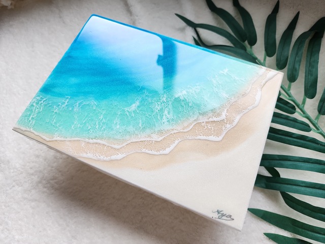 424.オーシャンレジンアート A5パネル