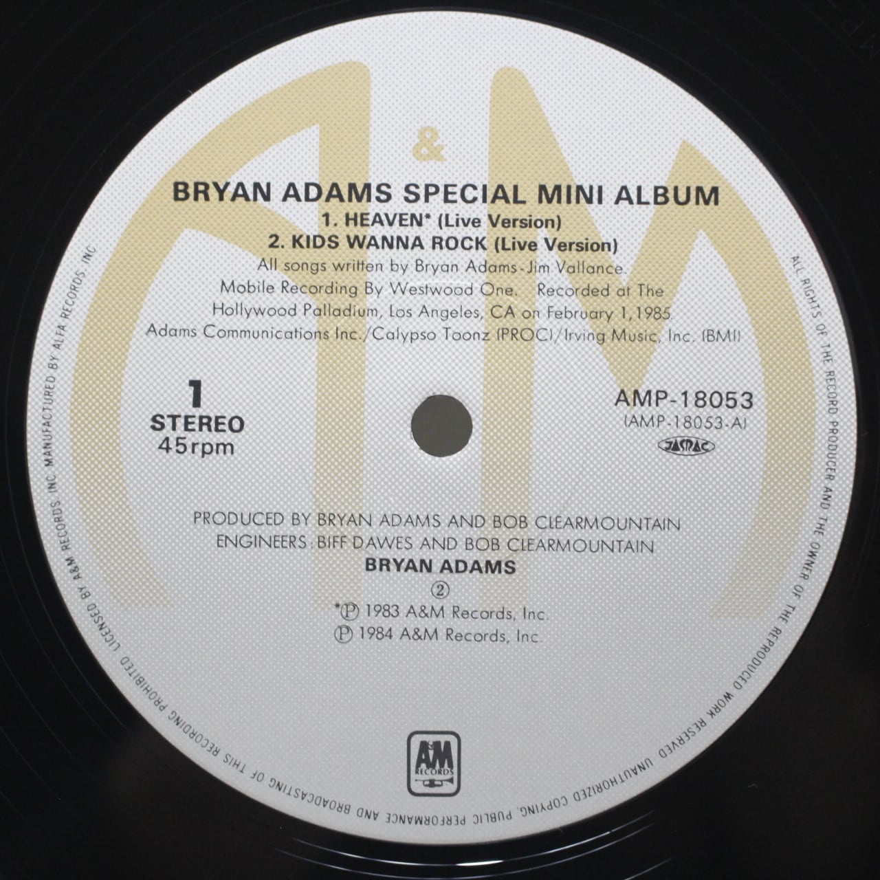 Bryan Adams / Bryan Adams Special Mini Album [AMP-18053] - 画像3