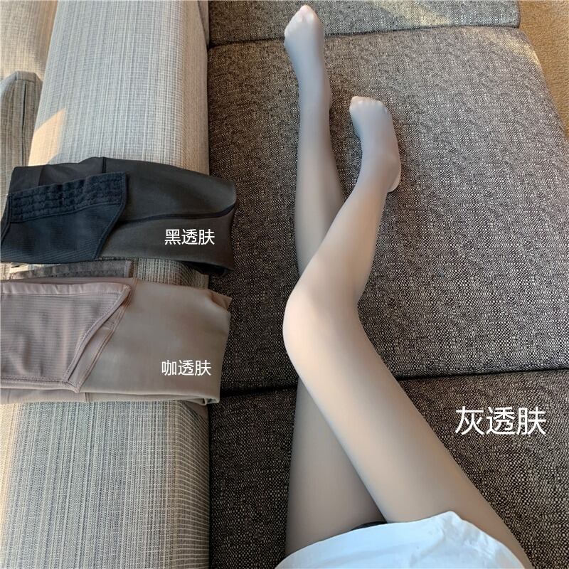 ベルベットパンツ レギンス グレーハイウェストウェストウィンターブラックストッキング 冬物 タイツ ソックス YY-ファッション71043620825