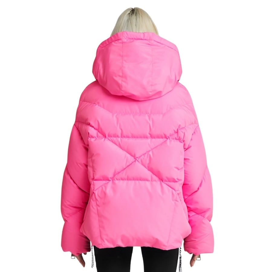 Khrisjoy サーモンピンク ダウンジャケット フード付き Khrisjoy サーモンピンク ダウンジャケット フード付きnike air Jordan