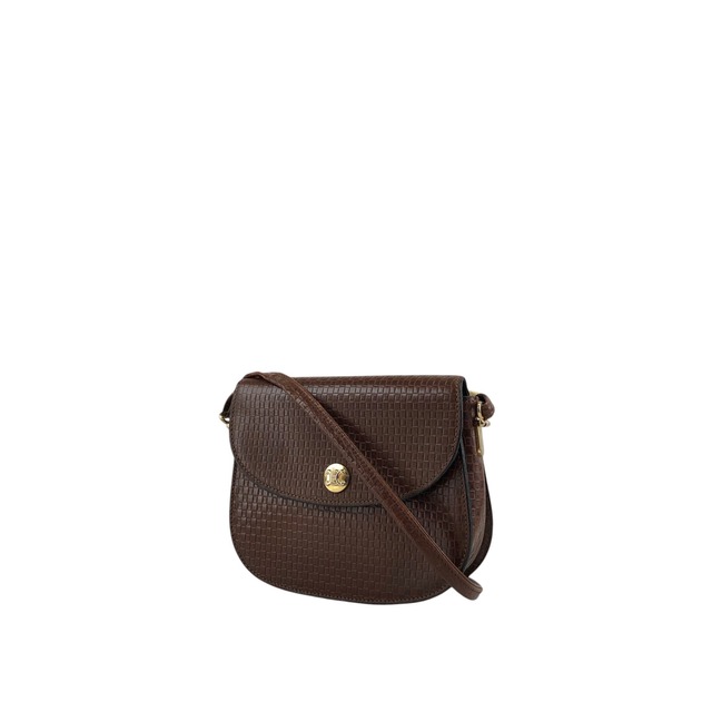 CELINE セリーヌ ショルダーバッグ ブラウン トリオンフ レザー ミニバッグ vintage ヴィンテージ オールド mgieg8