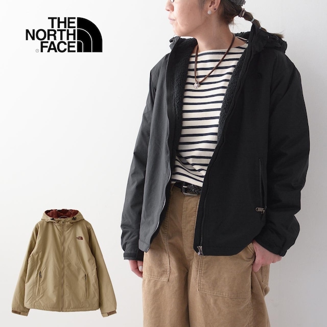 THE NORTH FACE  [ザ・ノースフェイス正規代理店] W's  Compact Nomad Jacket [NPW72330] コンパクトノマドジャケット（レディース）・ナイロンジャケット・アウター・フリースジャケット・裏フリース・温かい・軽量・撥水・LADY'S [2023AW]