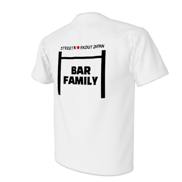 BAR FAMILY ドライTシャツ（白）