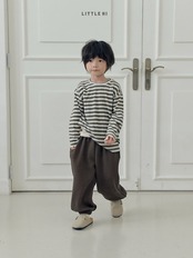 【取寄】LITTEL HI オータムストライプTシャツ｜秋服｜韓国子供服｜26/AT