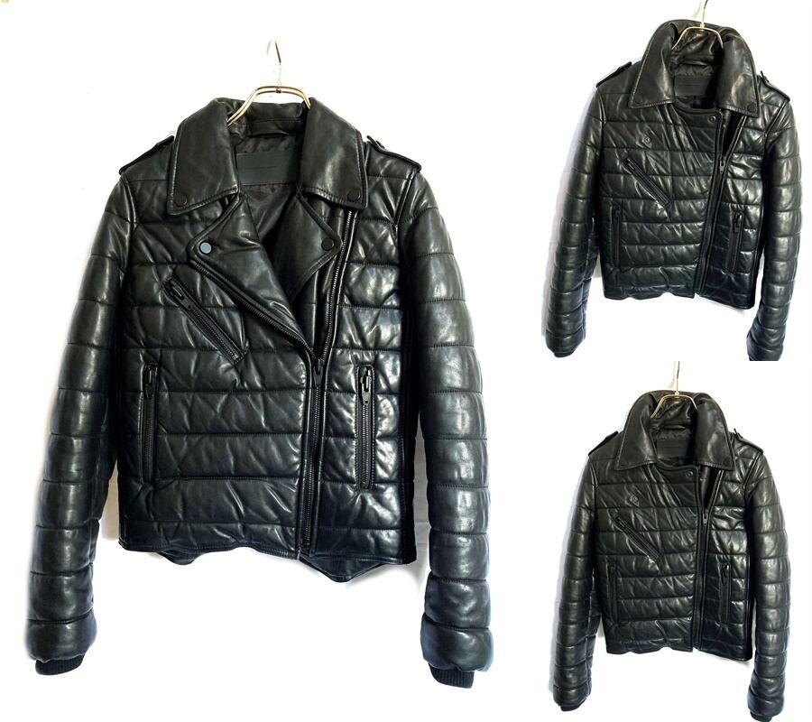 Alexander Wang x  キルティングレザーライダースジャケット Alexander Wang x H&M 限定 アレキサンダーワン 牛革 レザー