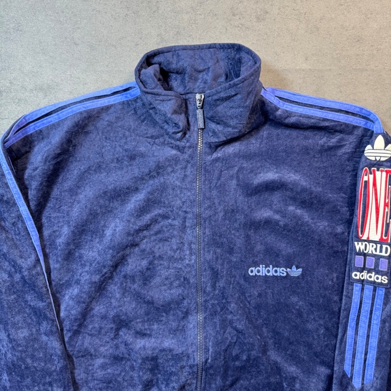 70s〜80s Vintage Adidas Track Jacket navy made in france 古着 - 4