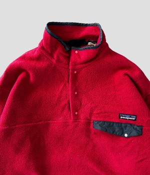 -Patagonia- Vintage 90s M Snap-T Fleece Pullover 雪無しタグ