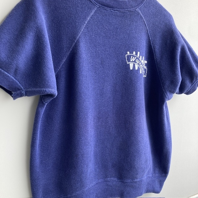 半袖スウェット 60s Wayne Town ブルー ヴィンテージ古着 画像13