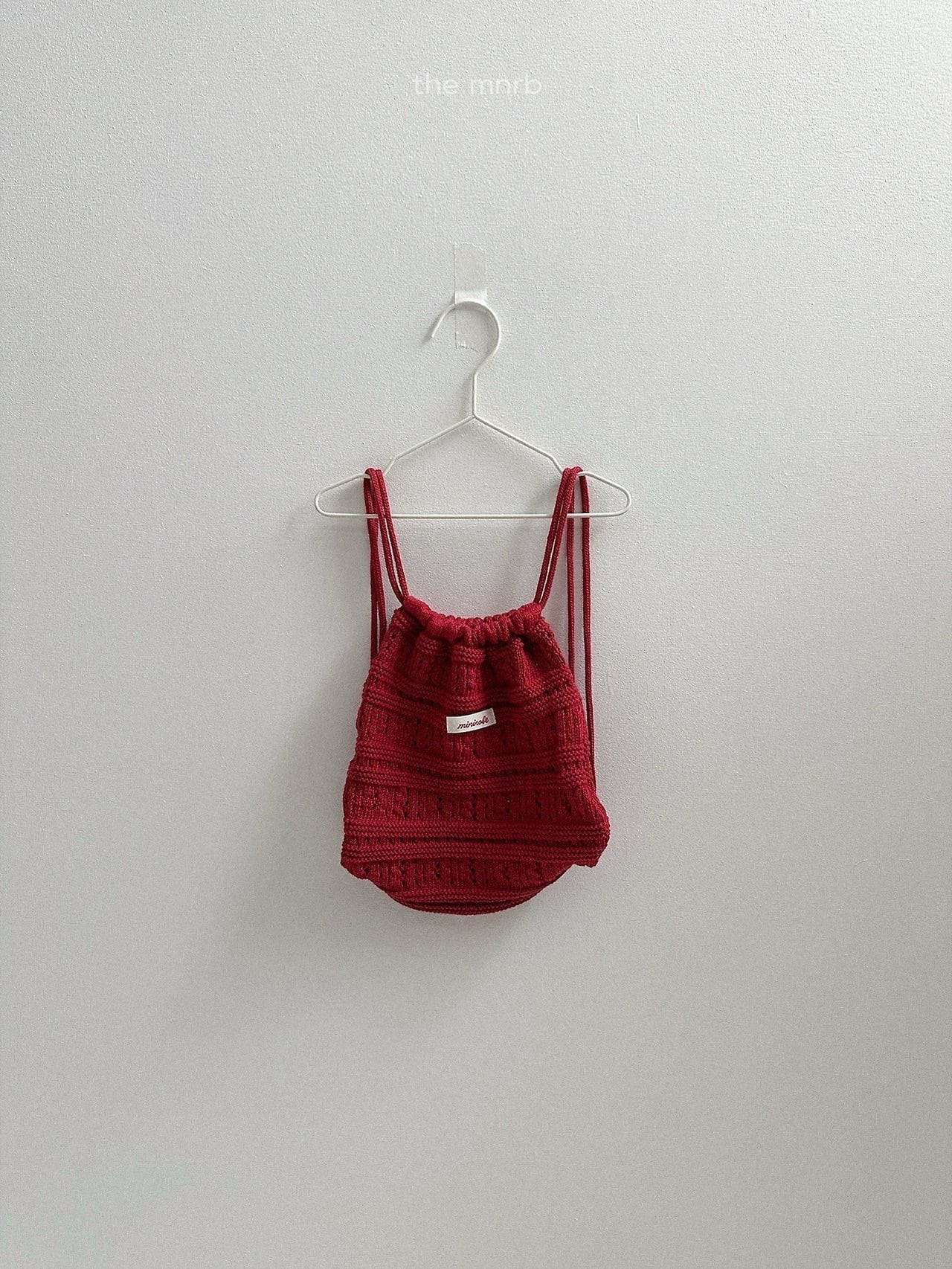 送料無料【予約】/ クロシェットニットバッグ / minirobe