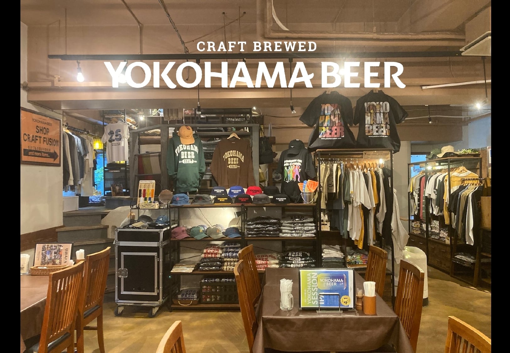 YOKOHAMA BEER クラシックOTTOキャップ【バーガンディ（ツバ）×ネイビー×ロゴ刺繍バーガンディ】