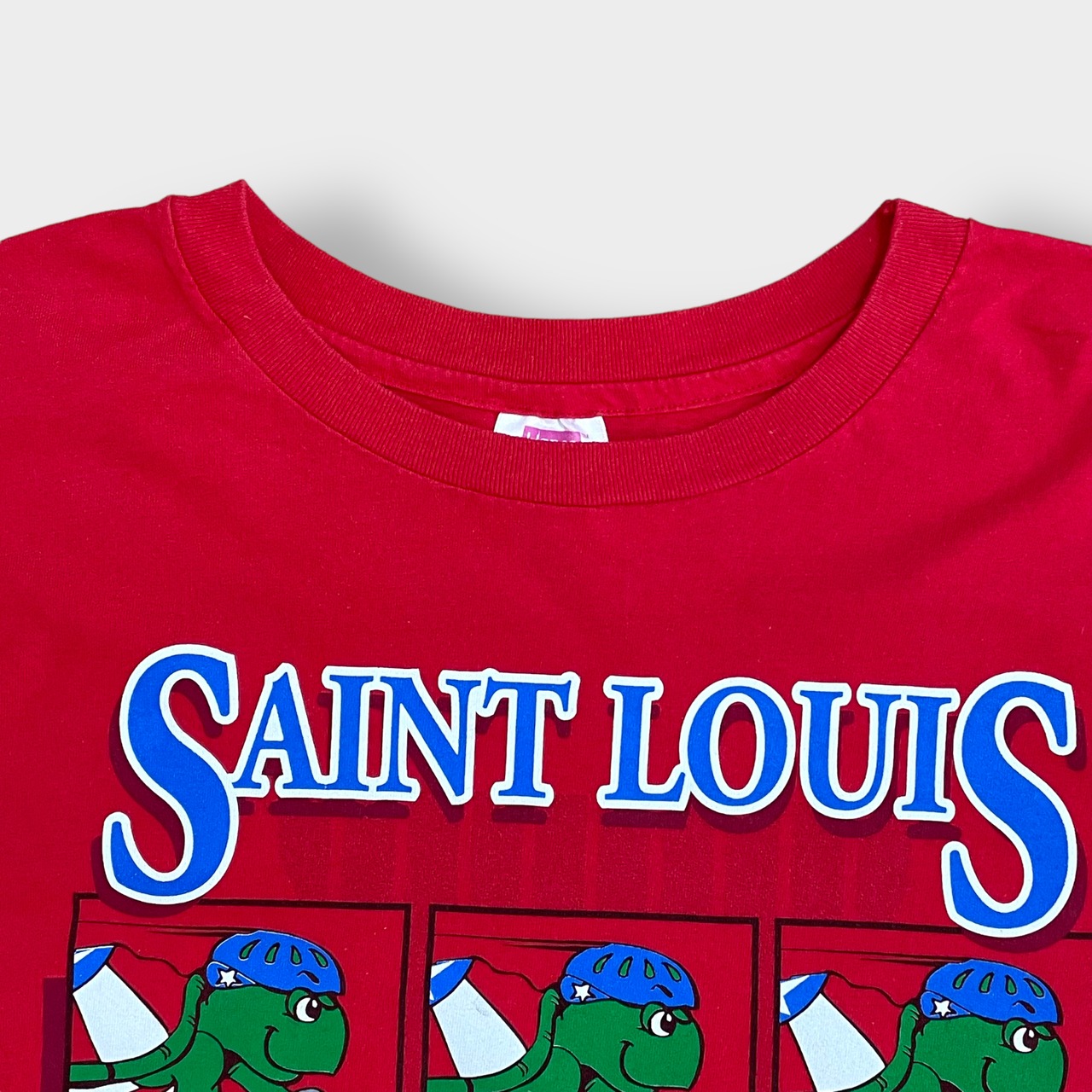 【Hanes】90s USA製 オリンピック フェスティバル イベント系 Tシャツ プリント イラスト マスコットキャラクター L ヴィンテージ  ヘインズ us古着