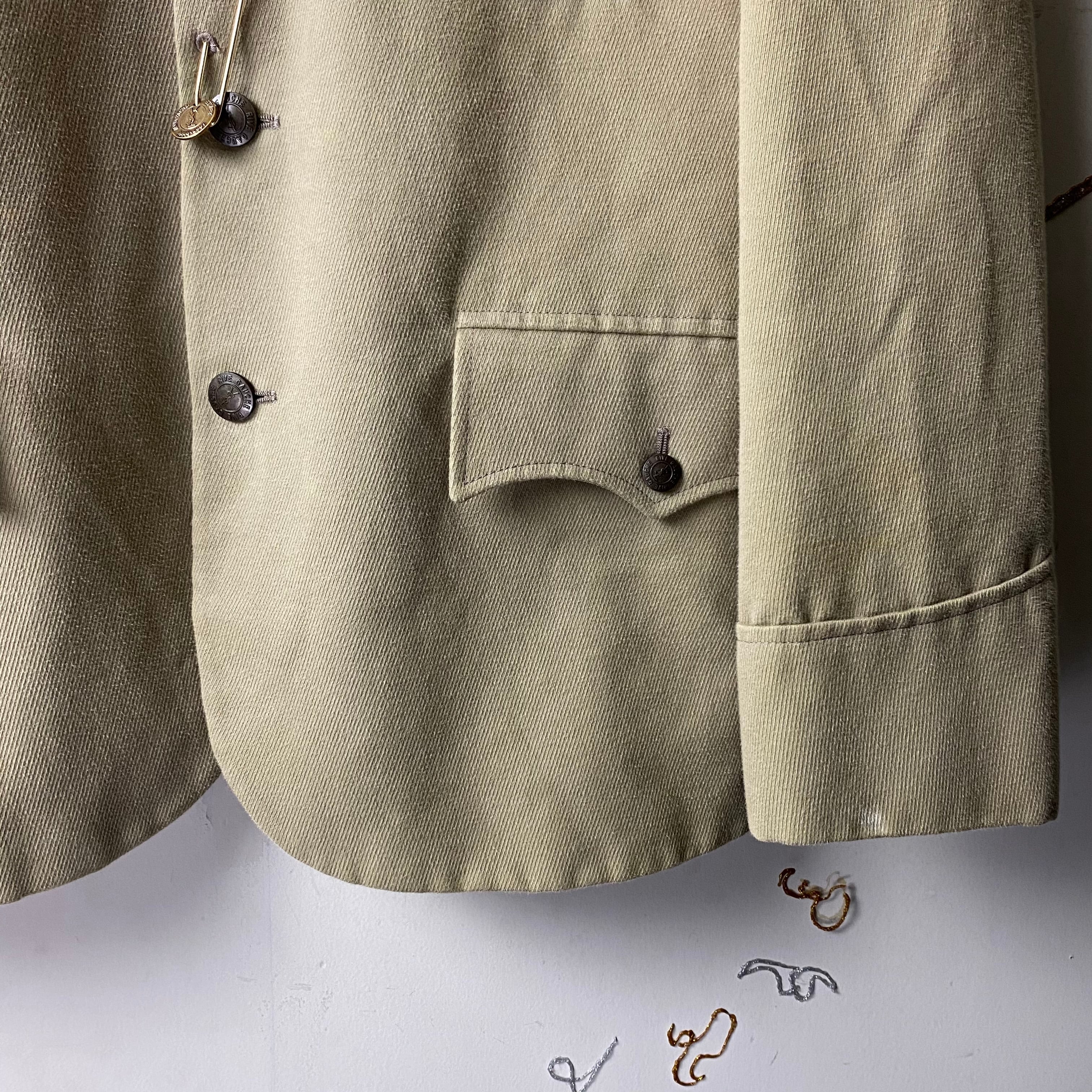 YVES SAINT LAURENT RIVE GAUCHE safari jacket designed by Stefano 