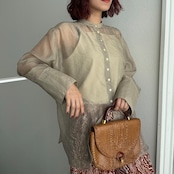 光沢シアーワイドカフスSH/ベージュ