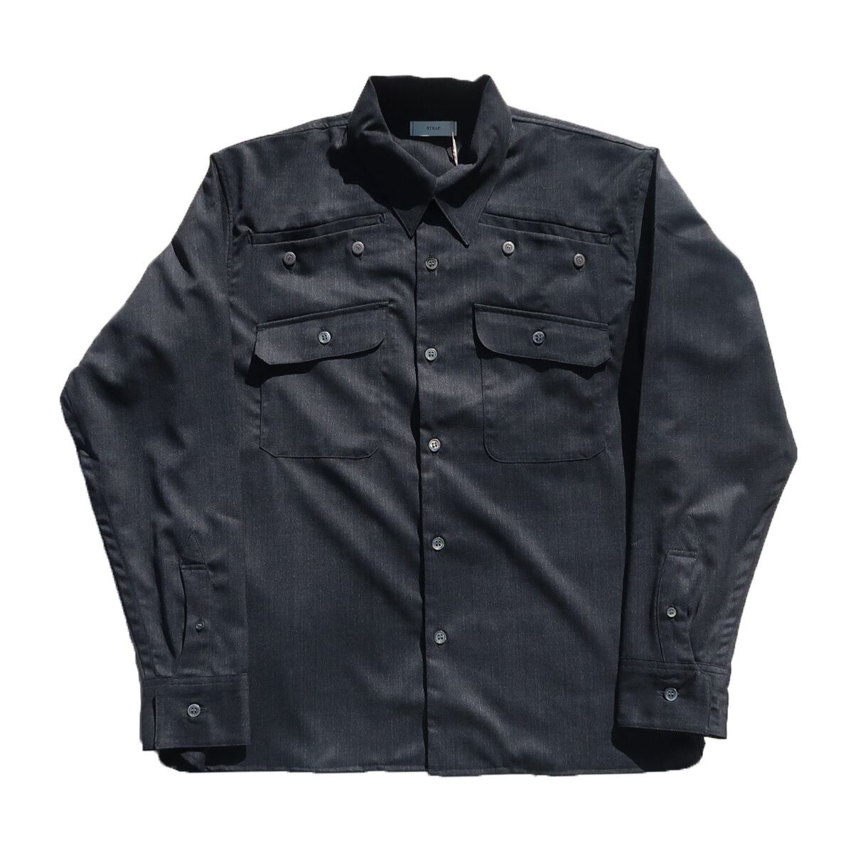 STEAF 24AW LAYER SHIRTS (Concrete Black) | Moore