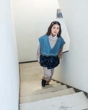 MK27A-V-01  CLOAK-VEST  #BLU  TYPE２