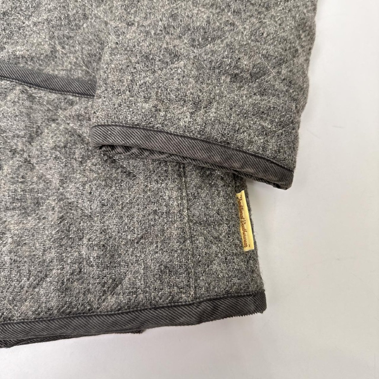 Traditional Weatherwear トラディショナル ウェザーウェア マッキントッシュ ツイード キルティング ダブル ジャケット 36 /グレー