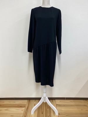 【liz claiborne】georgette gather dress