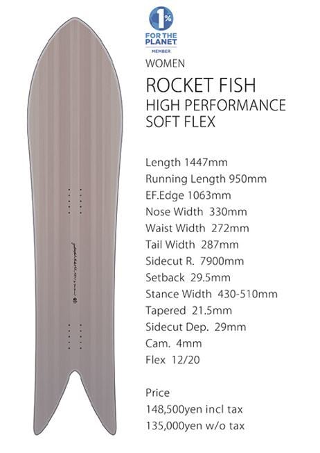 早期予約 26-27モデル GENTEMSTICK ゲンテンスティック ROCKET FISH