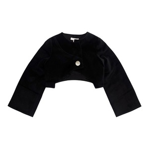 【ADU】Black Felt Cropped Coat