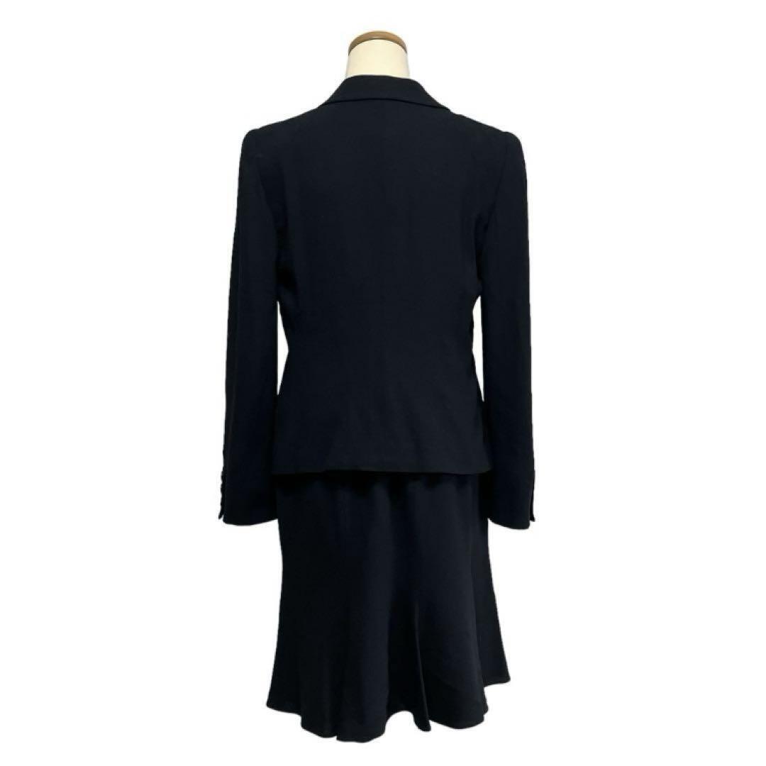 ARMANI イタリア製 黒 スーツ セット フォーマル パンツ スカート | Re  