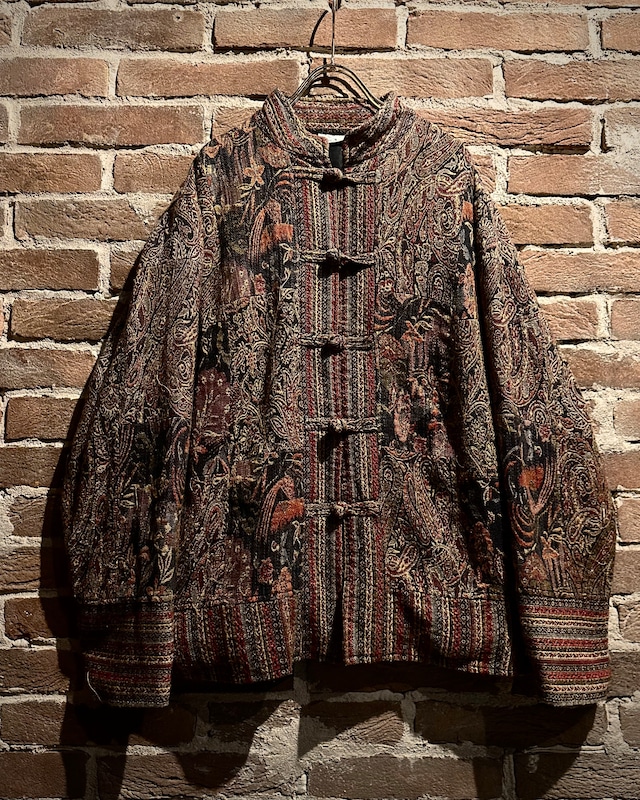 【Caka act3】Paisley × Flower Pattern Vintage China Gobelin Jacket