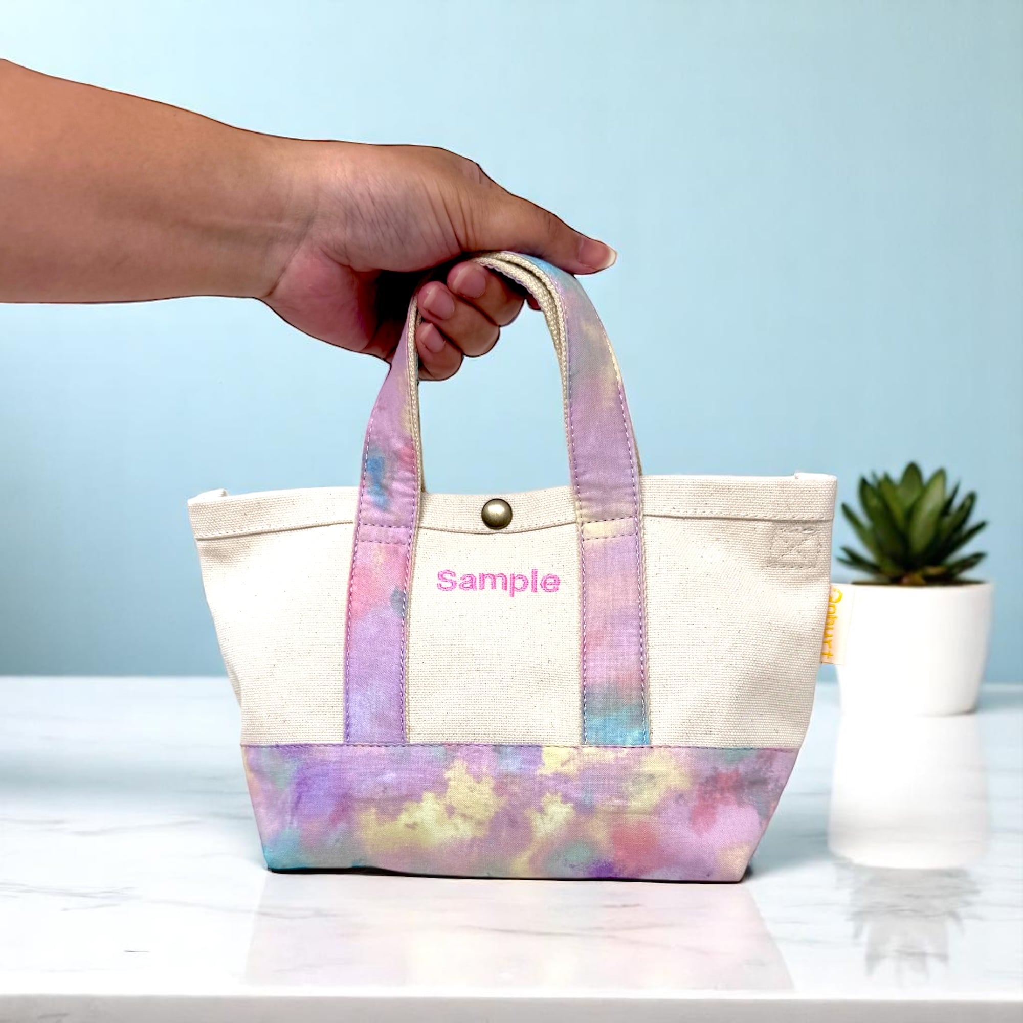 SSサイズ 世界に一つだけ 刺繍 名入れ オリジナル トートバッグ