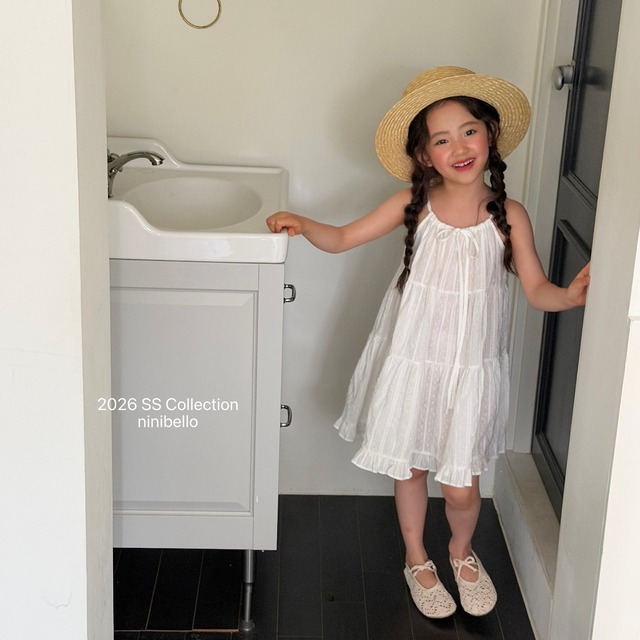【6/18〆予約】<ninibello> Pure tiered dress