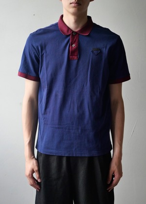 SS2018 "PRADA" bi color polo shirts