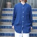 USA VINTAGE LINEN BAND COLLAR DESIGN SHIRT/アメリカ古着リネンバンドカラーデザインシャツ