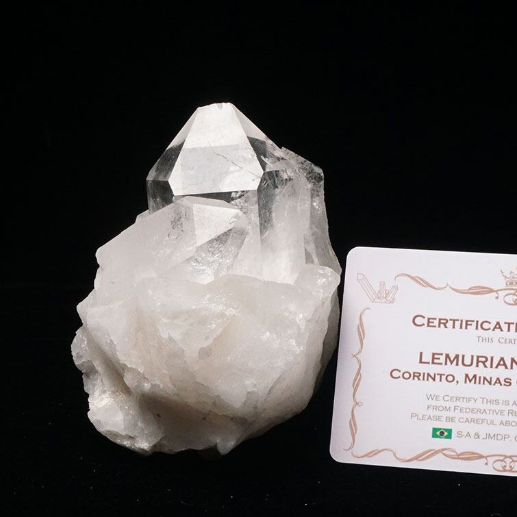 水晶 クラスター ブラジル ミナスジェライス州 コリント産 レムリアンシード 証明書付属 一点物 282-561