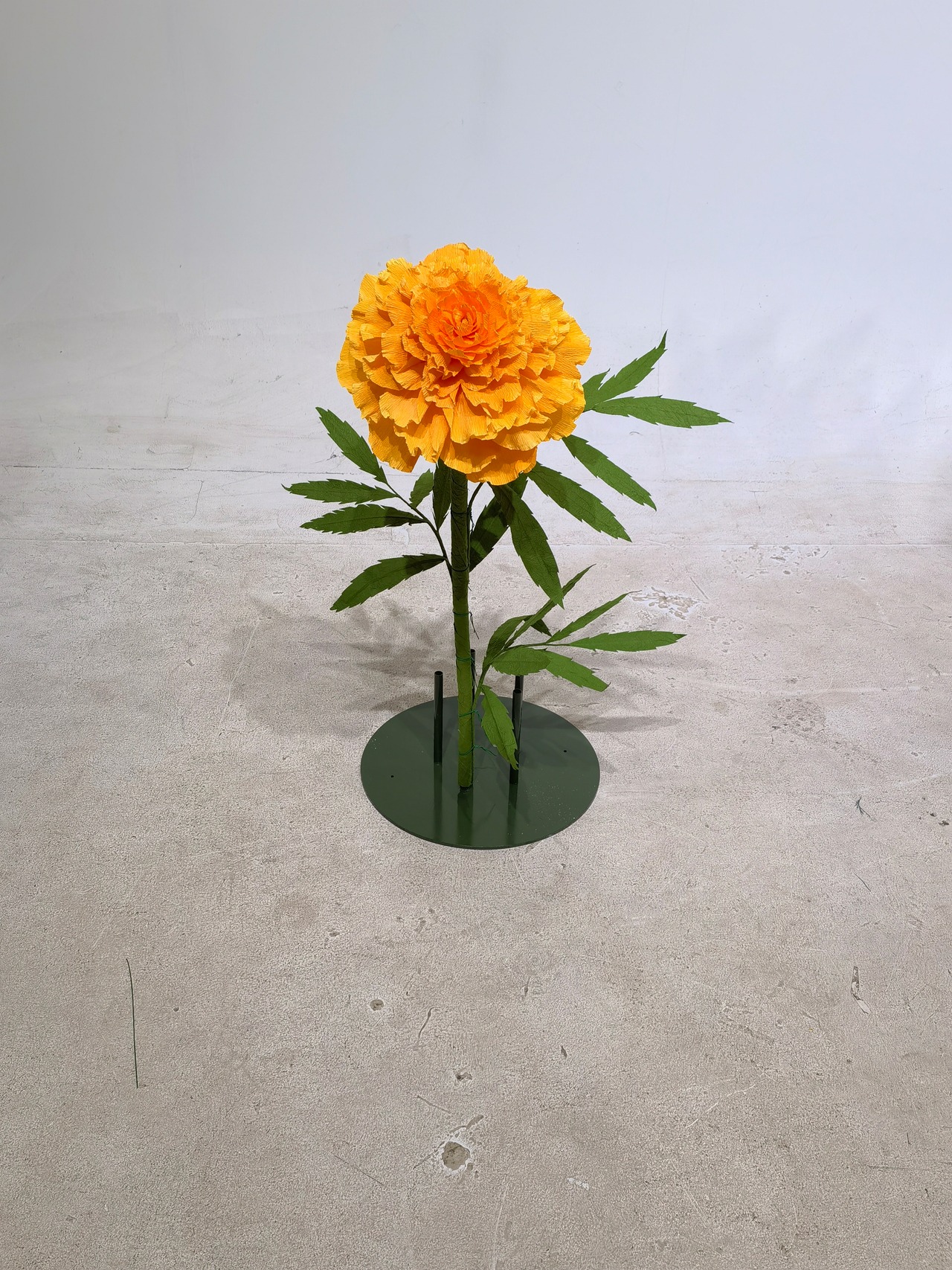 ペーパー ジャイアントフラワー マリーゴールド30cm オレンジ