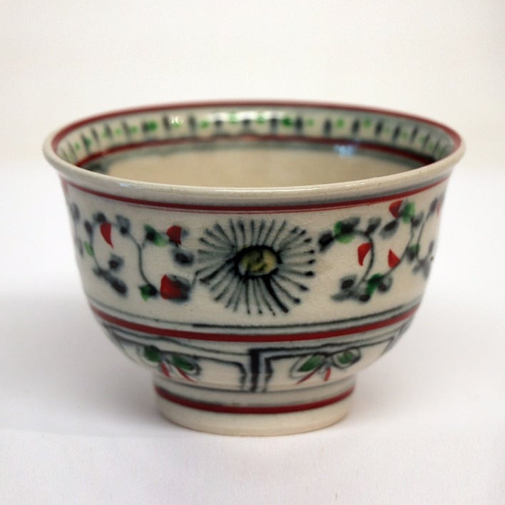 1点限り　手作り 抹茶碗　年代物　1950年　瀬戸焼 瀬戸焼・不老園・抹茶碗・No.190223-21・梱包サイズ60 | リサイクル