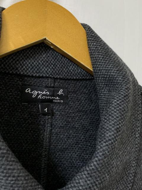 Woven Monotone Pattern Design Single Jacket "agnès b."