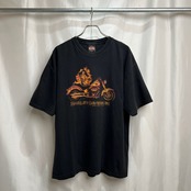 USA Harley-Davidson　両面プリント　ピンナップガール　バイク　Tシャツ　XL