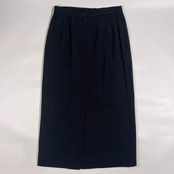 上下 Aquascutum アクアスキュータム ストライプ ジャケット スカート セットアップ スーツ (上)9(下)11/ネイビー系 レディース レナウン ビンテージ