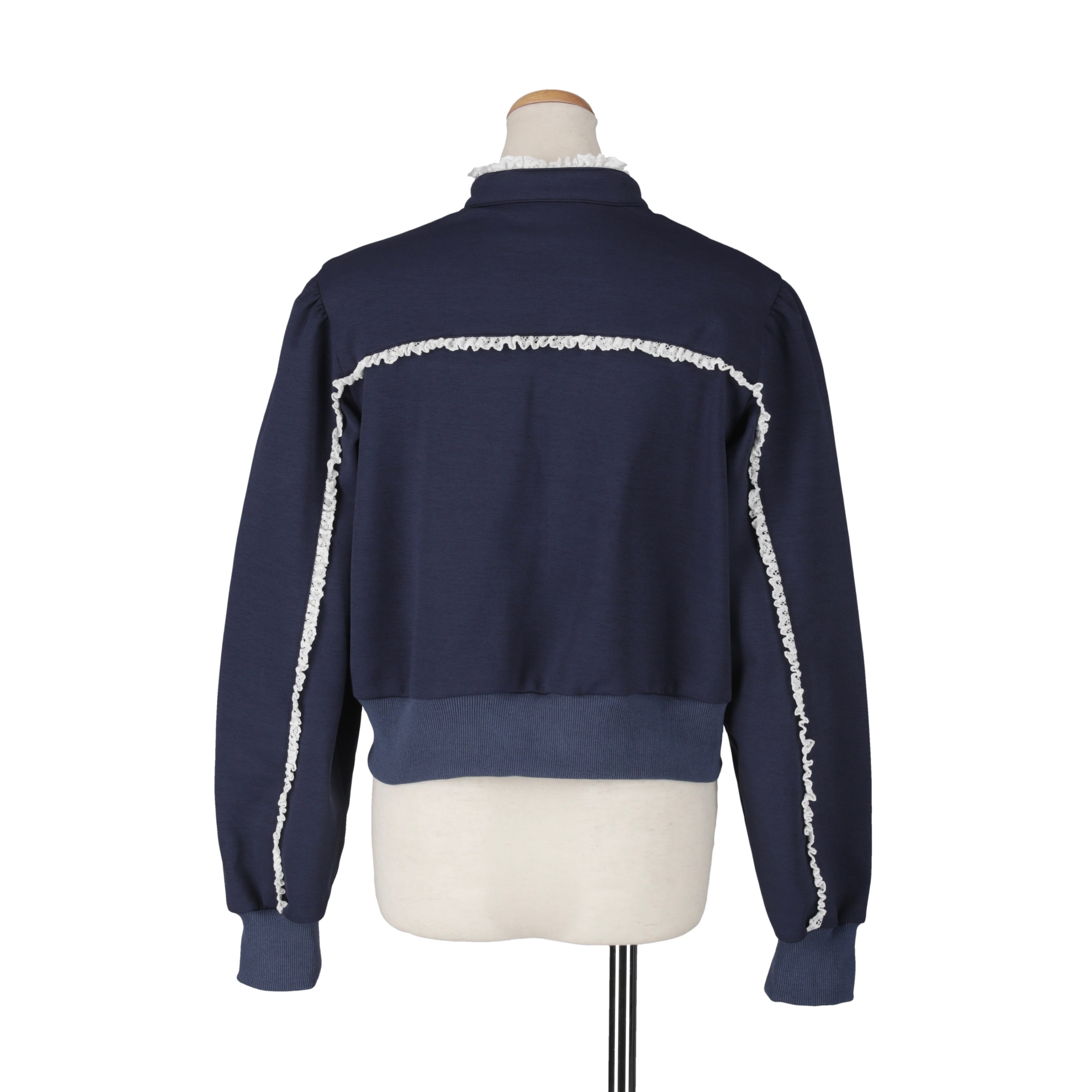 フリルトラックジャケット　NAVY