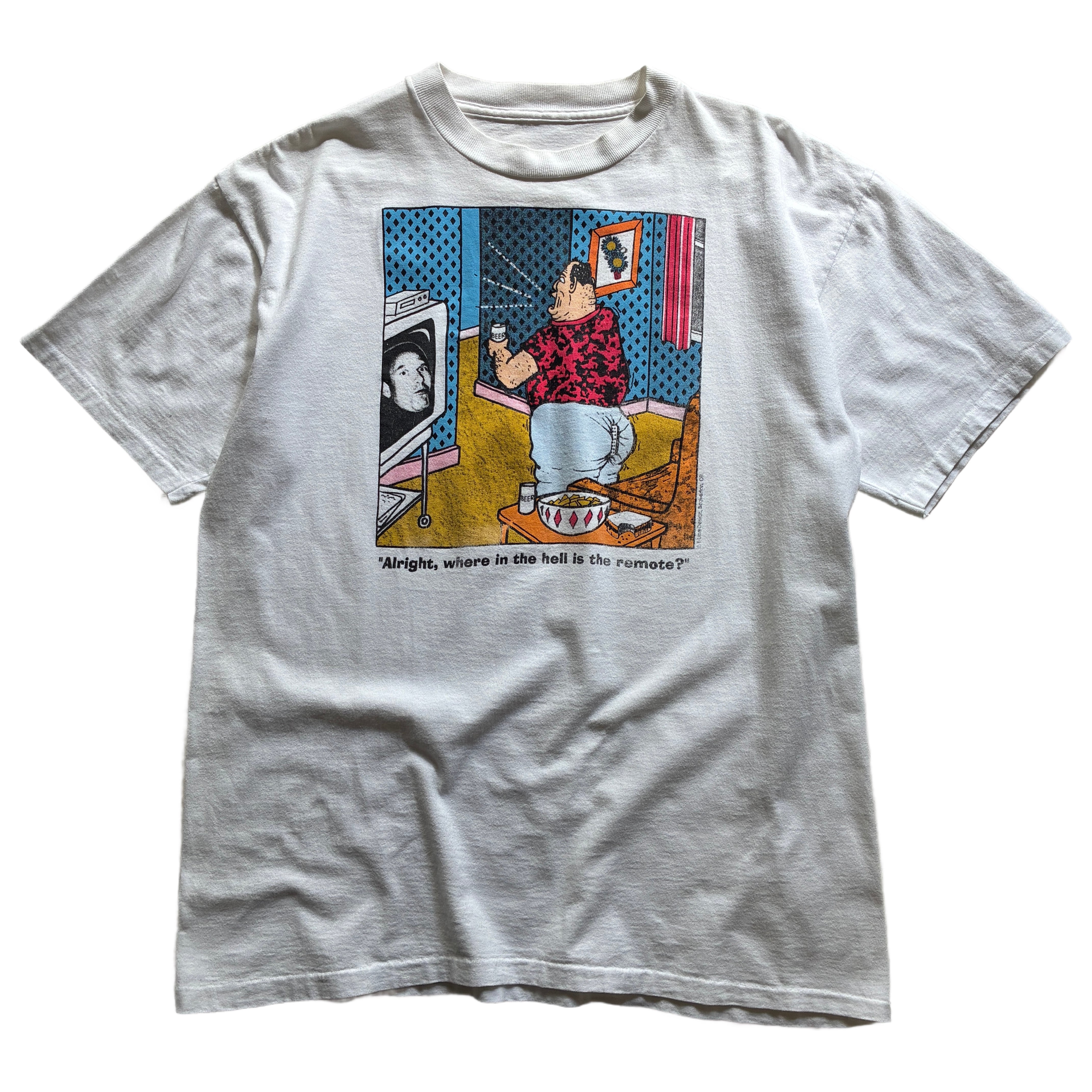 AZUI エロ Tシャツ 古着 90s 白 セクシー おっぱいT 風刺 希少 【公式 