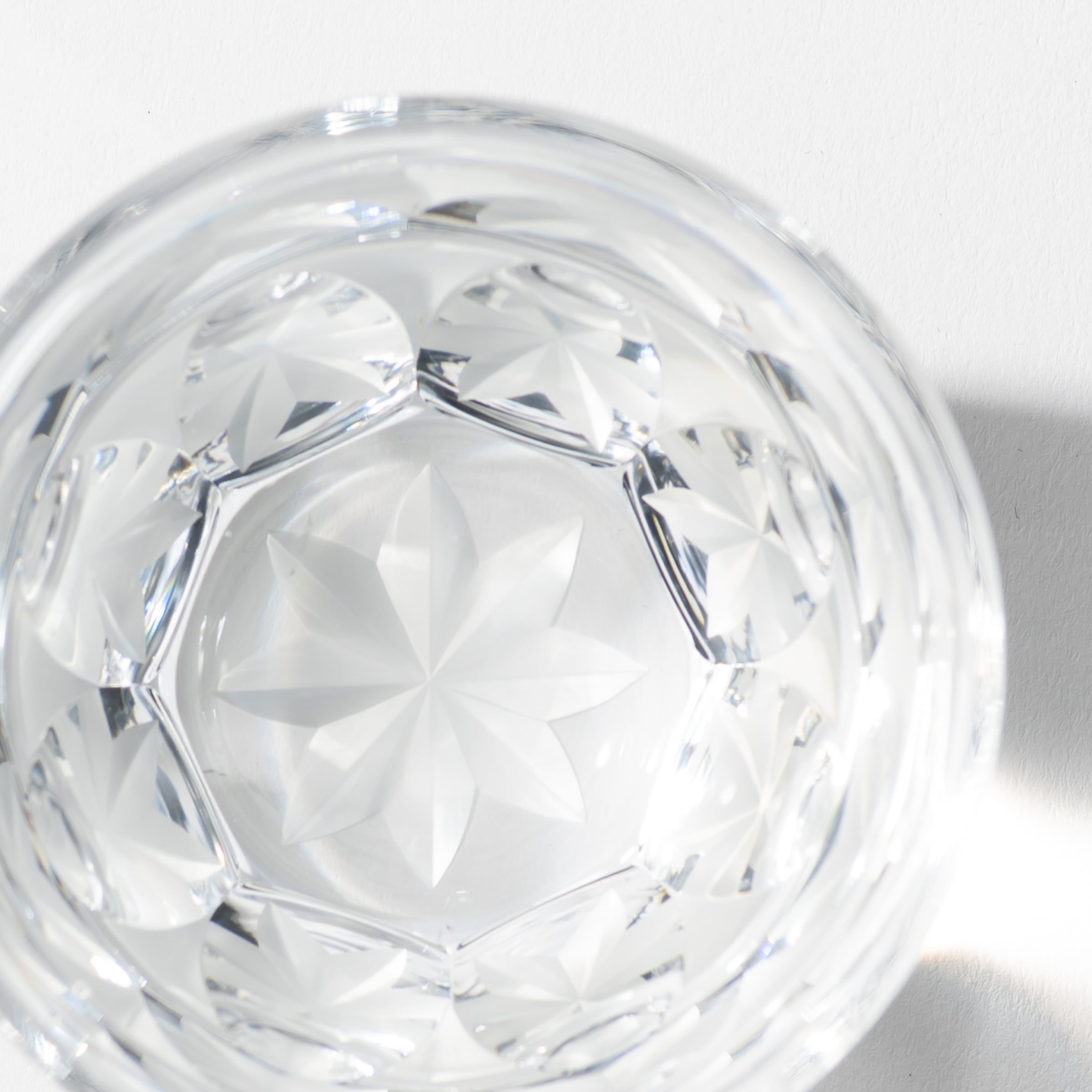 八影分身-底菊八葉花紋「ぐい呑み」 | 椎名切子（GLASS-LAB) 江戸切子
