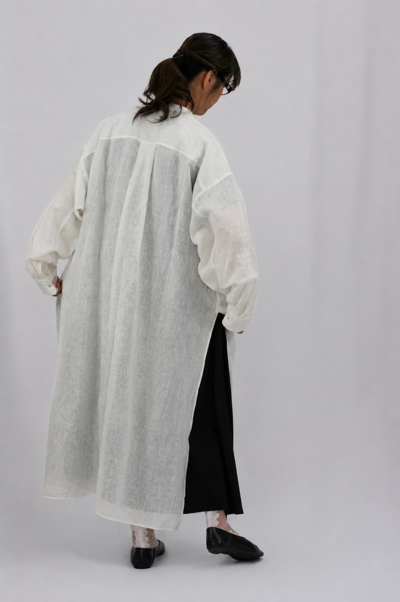 TOWAVASE(トワヴァーズ)maison de montagne / shirt リネン ロングシャツ(袋付き)