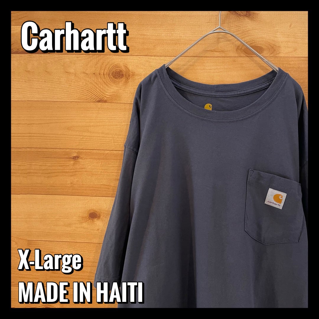 【Mサイズ•ハーフジップ】carhartt WIPカーハート 胸刺繍ロゴ 黒